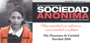Campa�a Institucional.  D�a de Diocesano de Caridad 2008.